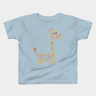 Giraffe Sticker Kids T-Shirt